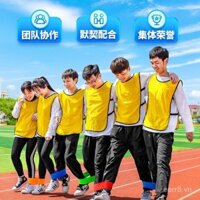 Thiết bị hoạt động xây dựng nhóm, trò chơi nhỏ, đạo cụ, dây đeo chân cho hai người, hai ba chân, cuộc họp thường niên, xây dựng nhóm ngoài trời