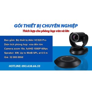 Thiết bị hội nghị truyền hình Aver VC520 Pro