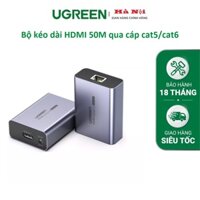 Thiết bị kéo dài HDMI 50m qua cáp Lan Cat5/6 chính hãng Ugreen 50739 cao cấp