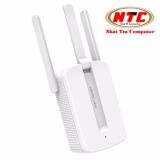 Thiết bị kích sóng Wifi Mercury Repeater MW310RE 3 Anten - Version 2017 (Trắng)