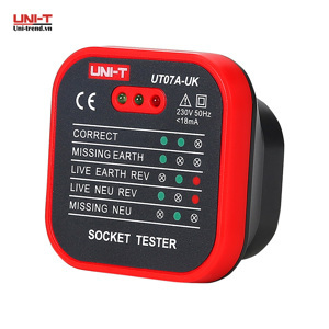 Thiết bị kiểm tra ổ cắm UNI-T UT07A-UK (230V, <18mA )