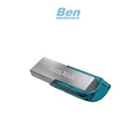 Thiết bị Lưu trữ  USB 32GB SanDisk Ultra Flair USB 3.0 Flash Drive/Tropical Blue ( SDCZ73-032G-G46B )