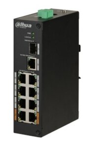 Thiết bị mạng HUB – SWITCH POE Dahua DH-PFS3110-8ET-96 (Switch PoE hai lớp Unmanaged, cổng giao tiếp: 1*1000Mbps BASE-X, chống sét 6KV)