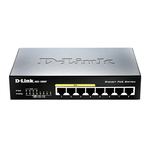 Thiết bị mạng Switch D-Link 8P DGS-1008P