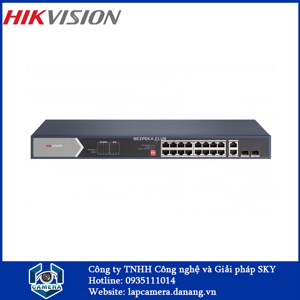 Thiết bị mạng Switch HIKVISION 16 Ports Gigabit Unmanaged POE DS-3E0520HP-E Mã sản phẩm: DS-3E0520HP-E