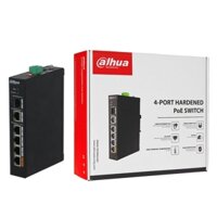 Thiết bị mạng Switch PoE 4 port Dahua PFS3106-4ET-60 100Mbps +1 port uplink 1000Mbps+ 1 port 100Mbps