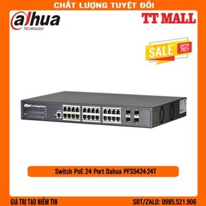 Thiết bị mạng Switch PoE Dahua PFS5424-24T