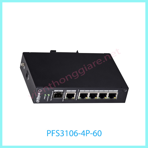 Thiết bị mạng Switch POE Dahua PFS3106-4P-60