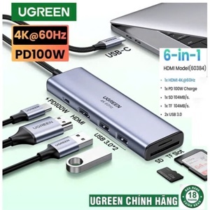 Thiết bị mở rộng Type C Sang HDMI Ugreen 60384