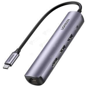 Thiết bị mở rộng USB Type-C to HDMI 4k@30Hz/ USB 3.0/ Lan Gigabit/ PD 100W Ugreen 10919
