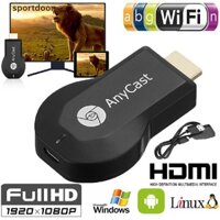 Thiết Bị Nhận Tín Hiệu WiFi AnyCast M12 Plus Miracast HDMI TV DLNA 1080P