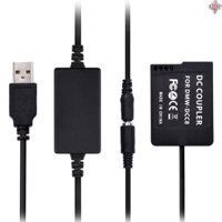 Thiết bị pin giả nguồn Andoer DMW-DCC8 USB DC thay thế DMW-BLC12 cho Panasonic Lumix DMC-FZ200 FZ300 FZ1000 FZ2500 G5