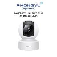 Thiết bị quan sát/ Camera TP-Link Tapo C212 (Quay/quét, 2K 3MP, WIFI/LAN) - Bảo hành 12 tháng