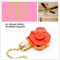 Thiết Bị Quạt Quạt Trần Ba Tốc Độ Điều Chỉnh Tốc Độ Quạt Dây Kéo Công Tắc Tiêu Chuẩn Mỹ 8cm Đồng Được