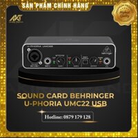 Thiết Bị Sound Card Thu Âm Amply Behringer U-Phoria UMC22 USB Hát Karaoke Livestream