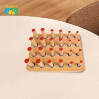 Thiết bị tập đột quỵ Hoạt động Bảng chốt gỗ Phục hồi chức năng Máy tập ngón tay cho bệnh nhân đột quỵ Người cao tuổi