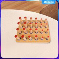 Thiết bị tập đột quỵ Hoạt động Bảng chốt gỗ Phục hồi chức năng Máy tập ngón tay cho bệnh nhân đột quỵ Người cao tuổi