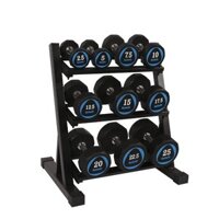 Thiết bị tập thể dục nam tập tạ đồ dùng gia đình 2.5 kg-25kg bọc cao su thương mại PU cố định tạ
