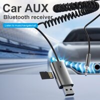 Thiết Bị Thu Phát Bluetooth 5.0 Cổng Usb Sang Giắc Cắm 3.5Mm Cho Xe Hơi