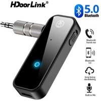Thiết bị thu phát tín hiệu HdoorLink C28 truyền âm thanh không dây bluetooth 5.0 mini 2 trong 1 3.5mm AUX cho xe hơi/PC