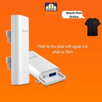 Thiết bị thu phát wifi ngoài trời phát xa 5km tốc độ 150 Mbps CPE O3 Tenda chính hãng