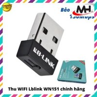 Thiết Bị Thu Wifi LB LINK WN151 - USB Wifi Nano tốc độ 150Mbps- Sản phẩm chính hãng tem VNCT Mới Nhất 2020