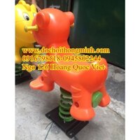 Thiết bị trường học    2, con vật lắc lư tại sân trường loại Cực Đại   thú nhún lò xo, đu quay,