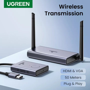 Thiết bị truyền nhận HDMI & VGA không dây 50M Ugreen 50633