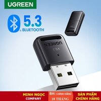 Thiết bị USB Bluetooth 5.3 Dongle cho PC chính hãng Ugreen 90225 CM591 cao cấp