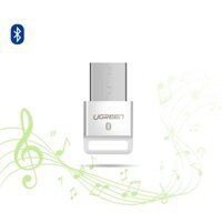 Thiết bị USB thu phát Bluetooth 4.0 UGREEN 30443 cho máy tính laptop - Hàng phân phối chính hãng - Bảo hành 18 tháng