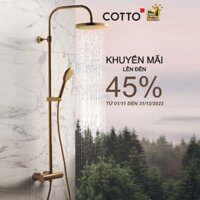 Thiết bị vệ sinh COTTO Khuyến mãi cuối năm 2023