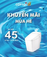 Thiết bị vệ sinh COTTO Khuyến mãi mùa hè 2024 tại Bình Dương