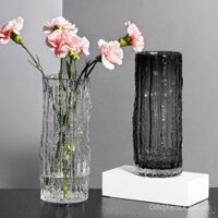 Thiết kế bình hoa lớn mới, cảm giác sông băng, bình thủy tinh sang trọng nhẹ, trang trí cao cấp, bình hoa tre may mắn cho phòng khách