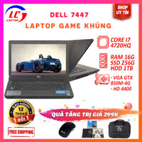 [Thiết Kế + Chơi Game] Laptop Dell Inspiron 7447 Core i7 4720HQ VGA NVIDIA GTX 850M-4G dell 7447 -laptoplc