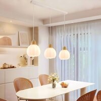 Thiết kế độc đáo Đèn chùm Mini bí ngô Bắc Âu Mặt dây chuyền hiện đại Đèn ăn tối giản Đèn treo cho đảo nhà bếp, quầy Bar, bàn ăn