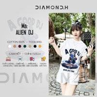 [Thiết kế độc quyền] Áo thun cotton in hình Alien DJ