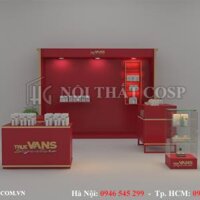 Thiết kế gian hàng mỹ phẩm TrueVans - Aeon Mall Long Biên