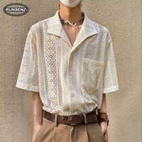 Thiết Kế Hàn Quốc Áo Sơ Mi Cổ Cuba Nam Mùa Hè Mỏng Thường Ngày Rời Mơ Áo Sơ Mi Tay Ngắn