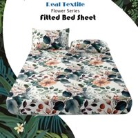 Thiết kế hoa đặc biệt đơn trang bị ga trải giường màu đen mềm mại ấm cúng đơn queen king case