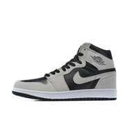 Thiết kế mới Hàng có sẵn Jordan 1 AJ1 High OG "Shadow 2.0" (GS) gấu trúc xám đen575441-035