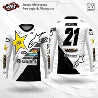 Thiết kế Motocross Trail Enduro Trabas Jersey Husqvarna Rockstar Alpinstars Tên và số tùy chỉnh, liên hệ với người bán để tùy chỉnh tên cá nhân