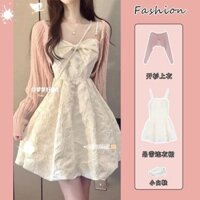 Thiết Kế Ngọt Ngào Sense Suit 2023 Xuân Thu Phong Cách Mới Sling Đầm Nữ Nẹp Eo Mori First Love Váy Hợp Thời Trang 7.3