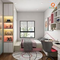 Thiết kế nội thất phòng ngủ BG002 bé gái hiện đại