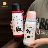 Thiết kế ống hút cốc giữ nhiệt LAABAICAI cho trẻ em dễ thương