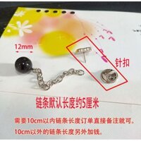 Thiết kế sáng tạo dây chuyền quần áo khóa thắt lưng chống lộ áo sơ mi không cần may nút tay áo cổ V trang trí ngọc trai khóa pin