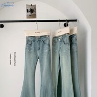 Thiết kế Skinny Jeans Nữ cạp cao Slim Flare Quần Slim Straight Retro Jeans