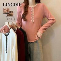 Thiết kế thời trang Sense Ren cổ áo dài tay mặc bên trong