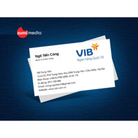 thiết kế và in card vizit ngân hàng VIB