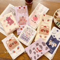 Thin Korean-style Sleeves ins Ice Silk Cute Arm Sleeves Versatile Arm Guards Trendy Ice Sleeves Women's Cartoon Summer Gloves XVME