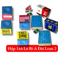 [THỊNH TÂM] Hộp 144 Viên Lơ Bida Đài Loan, Lơ Bi-A Master, Lơ Xanh Lơ Đỏ Mịn, Ít Bụi, Bám Cơ [ Hộp Lơ ĐÀI LOAN 2 ]